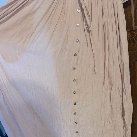 Pinkblush Maternity Deep V-neck Button Maxi - Picture 4 of 4